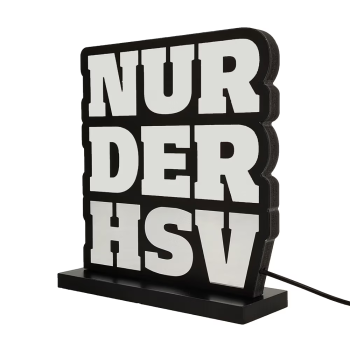 Hamburger SV HSV LED Licht 3D "Nur der HSV" ca. 20 x 18 x 6 cm